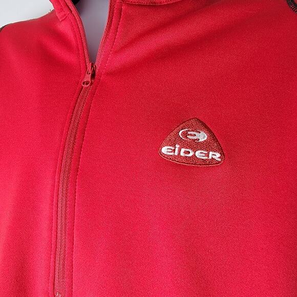 Eider Quarter Zip Pullover Red Performance Top Men’s L Outdoor Hiking Gorpcore - Picture 2 of 9